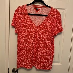 Tommy Hilfiger Red Floral T-Shirt